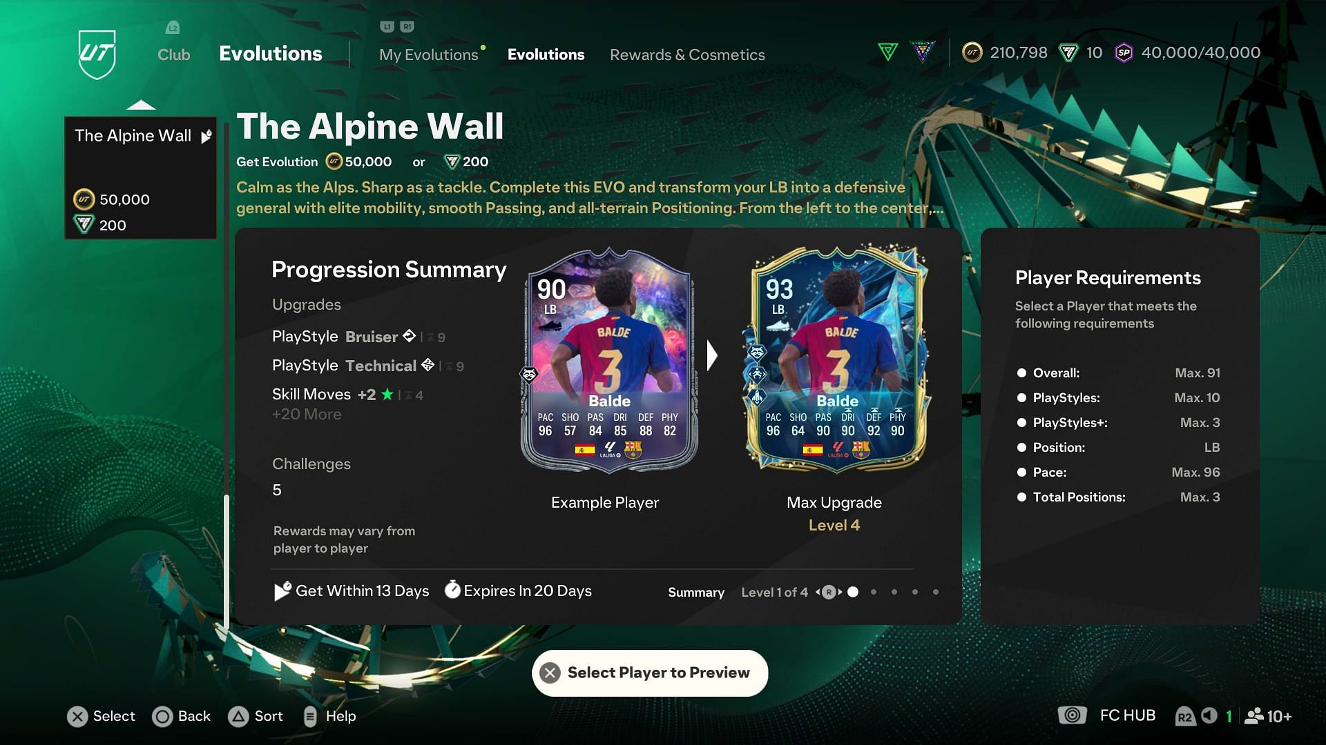 The requirements (Image via EA Sports)